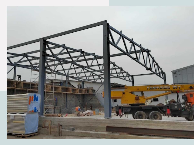 Строительство цехов в Лиски