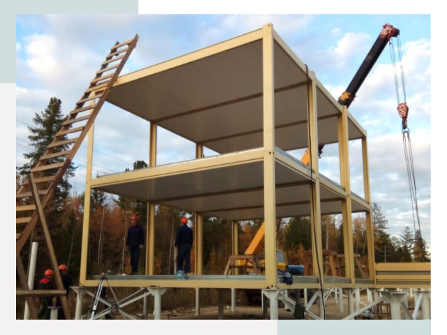 Строительство модульных здания Лиски