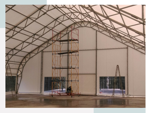 Шатровые ангары в Лиски