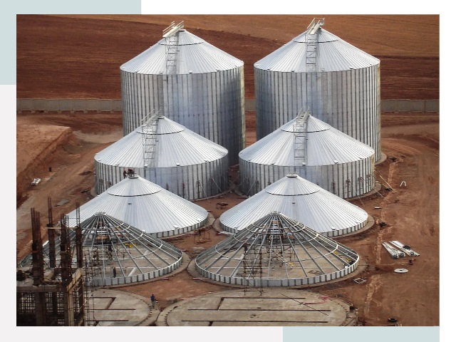 Строительство зерновых силосов в Лиски